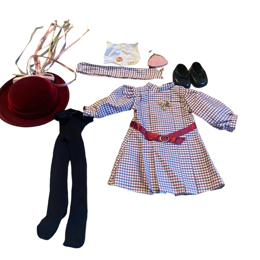 Pleasant Company American Girl Samantha's Meet Outfit + Accessories